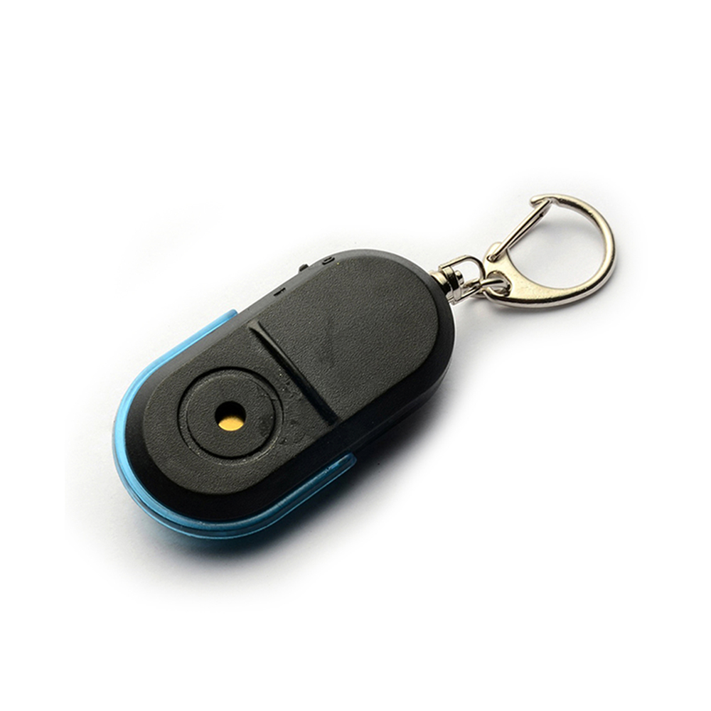1PC Mini LED Licht Anti-Verloren Alarm Finder Pfeife Klang Lokalisierer Schlüssel Ring Tragbare Anti-Verloren Alarm schlüssel Lokalisierer Finder Keychain: Blau