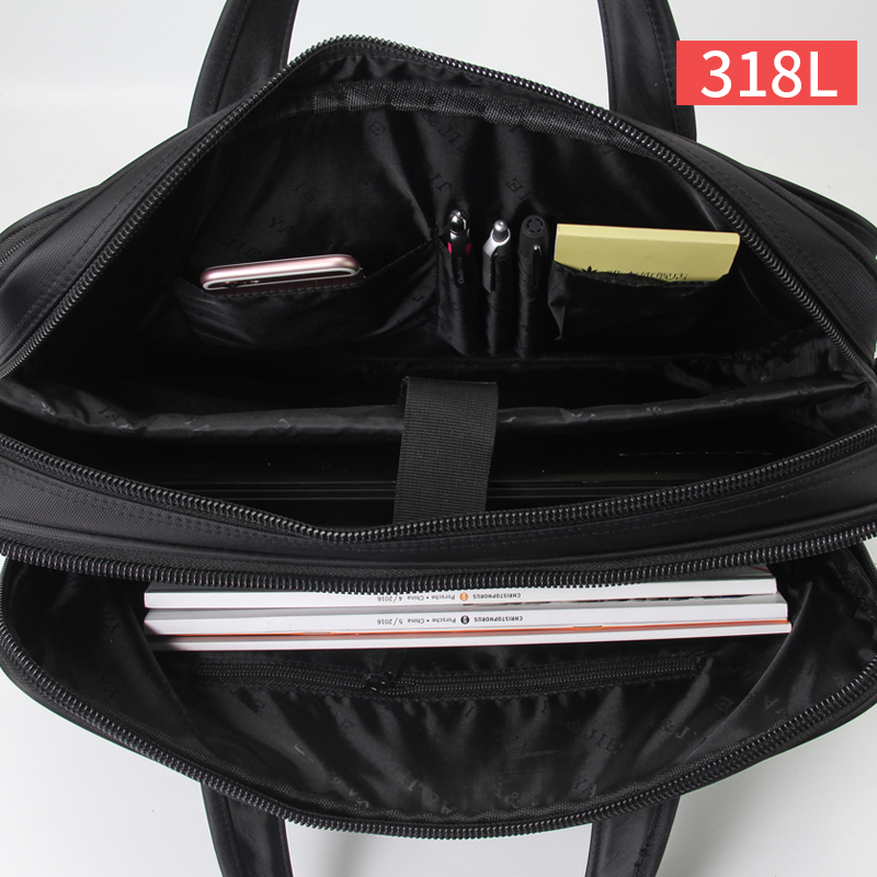 Beroemde Business Mannen Tas 15.6 inch Laptop Handtas Vrouwen Aktetas Tas Grote Casual Messenger Bag Document Office Bag