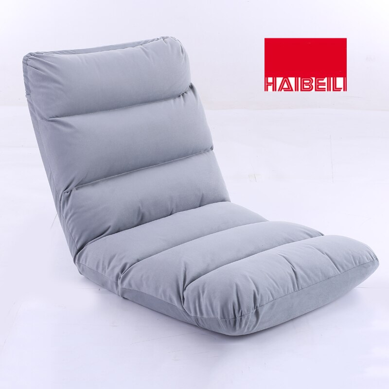 Flydbar polstret gulvstol doven sofa tatami ultrablød futon ergonomisk sofa i japansk stil med justerbar ryg i 5 positioner