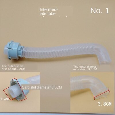 Washing Machine Origional Product in Drainage Pipe Overflow Tube Bottom in Connection Tube Inlet Tube Accessories: Light Grey