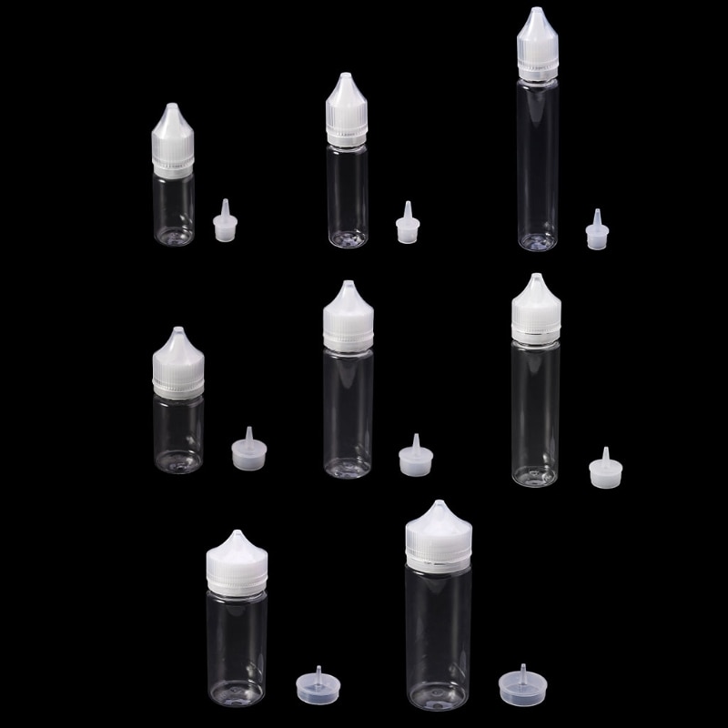 10ml-120ml pet plastic lege druppelaar vloeistof oog helder water fles lange punt dop  x4yd