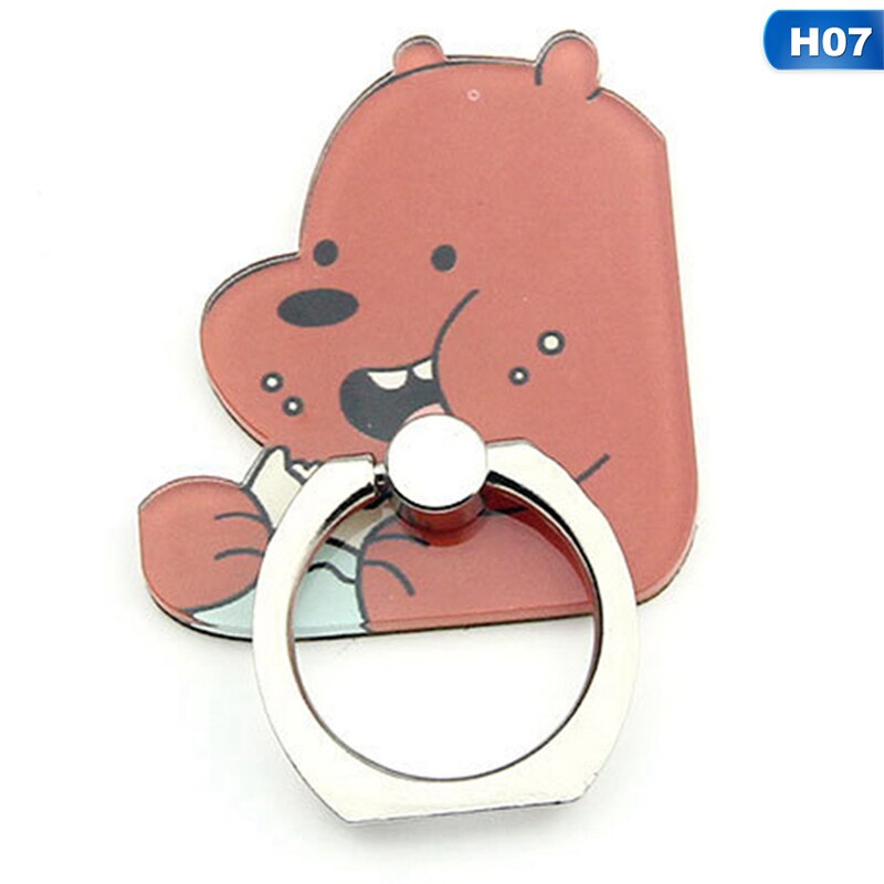 Handy Ständer Halter Cartoon Schönheit Dame Finger Ring Smartphone Niedlichen Tier Bär Panda Halter Stehen: 7