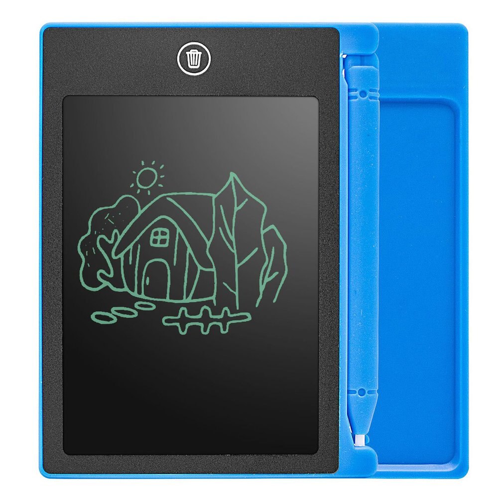 Tableta LCD de 4,4 pulgadas para escribir, tableta para niños, almohadilla para escribir, dibujo, pintura, tabla gráfica, , creatividad infantil, imaginación: Azul