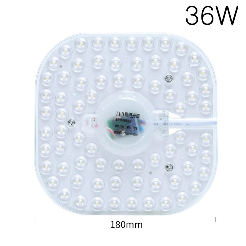 50W 36W 24W 18W 12W LED anello pannello cerchio luce SMD LED rotondo soffitto bordo lampada circolare AC 220V 230V 240V LED downlight: Square 36W / Cold White
