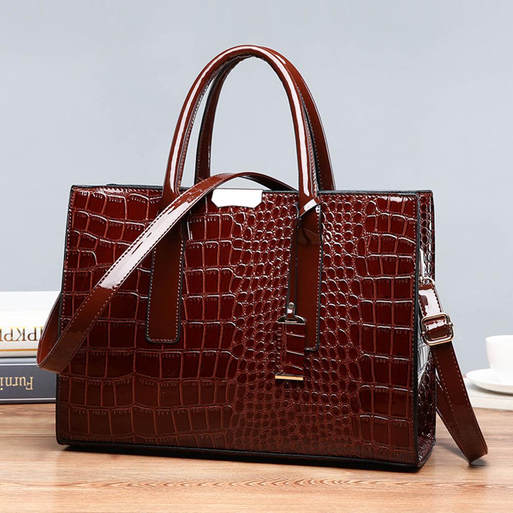 3pcs/Set Luxury Handbags Women Bags Bags Crocodile Leather Tote Bags Women Famous Brand Sac A Main Femme