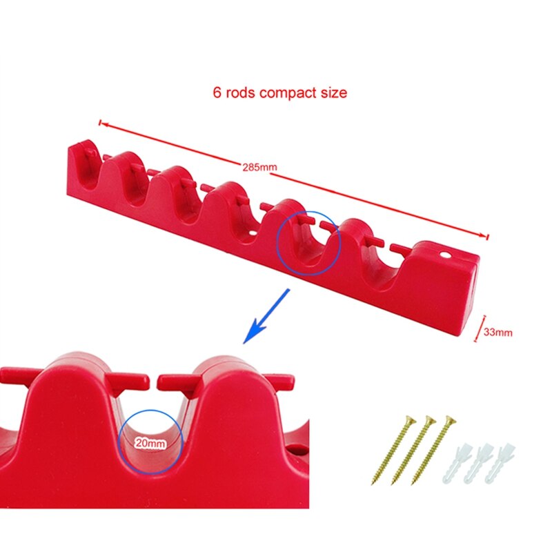 Rod Racks For 2 Inch Receiver 2X6 Rods Rack Fishing Pole Holder Rod Holders Disp... – Grandado