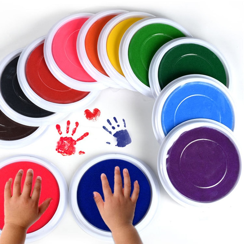 Baby Malerei Finger Zeichnung Spielzeug Kinder Lustige Graffiti Farbige DIY Finger Zeichnung Spielzeug Waschbar Handwerk Inkpad Pädagogisches Spielzeug