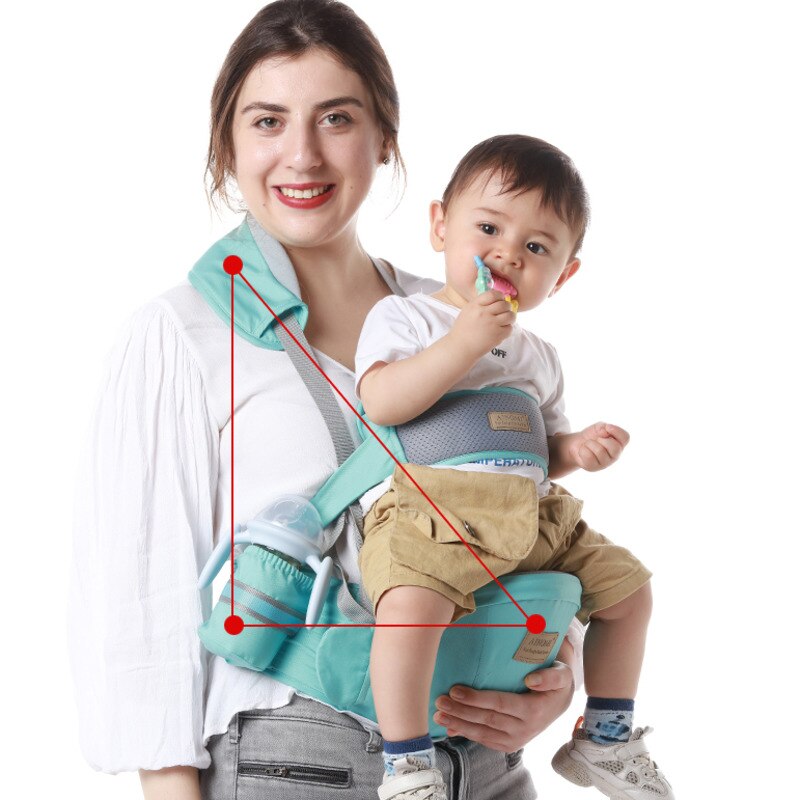 Ergonomische Draagzak Baby Baby Heupdrager Taille Carrier Voorkant Ergonomische Kangoeroe Draagdoek Draagdoek Voor Baby Reizen 0-48M