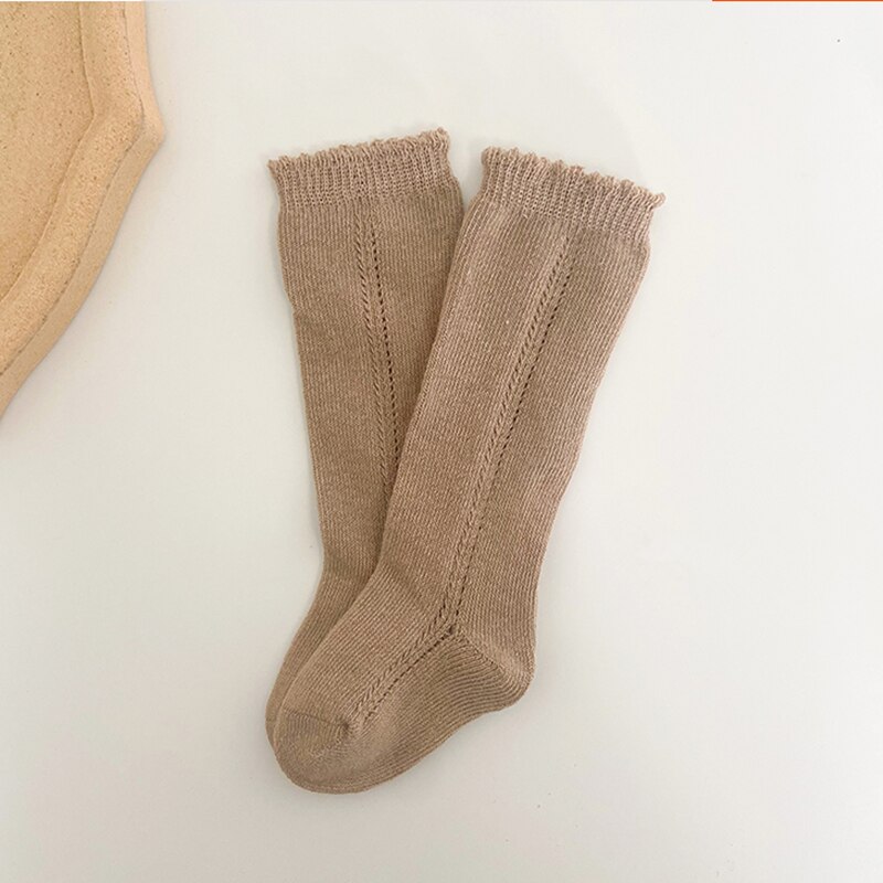 Baby Jongens Meisjes Sokken Knie Hoge Sok Zachte Katoen Peuters Kinderen Lange Sokken Hol Kinderen Socken Unisex Voor 0-5 Jaar