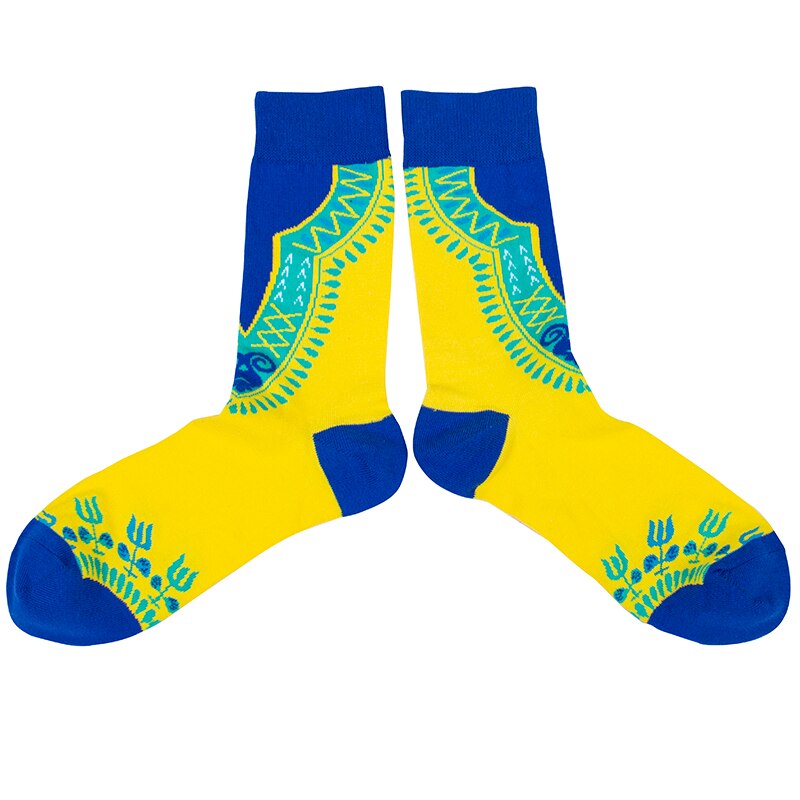 3 Pairs For Socks African Print Striped Lattice Colorful Soft Socks Leisure Skateboard Socks Funny Multicolor: 534