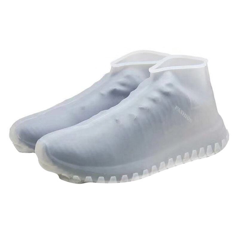 Offre spéciale Réutilisable Couvre-chaussures Anti-Poussière Housse De Pluie Hiver Étape Chaussure Imperméable Couvre-chaussures En Silicone: Blanc couleur / XL