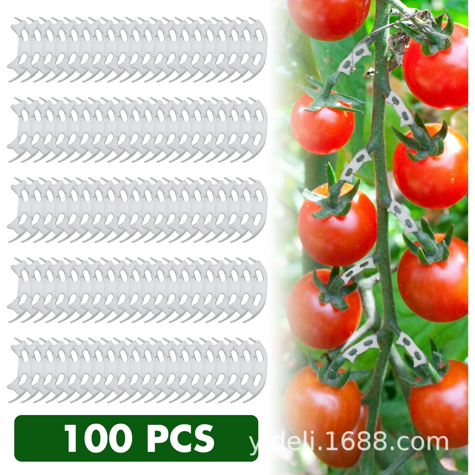 Reusable Plastic Plant Clips Supports Connects Protection Grafting Fixing Tool Gardening Supplies for Vegetable Tomato: B