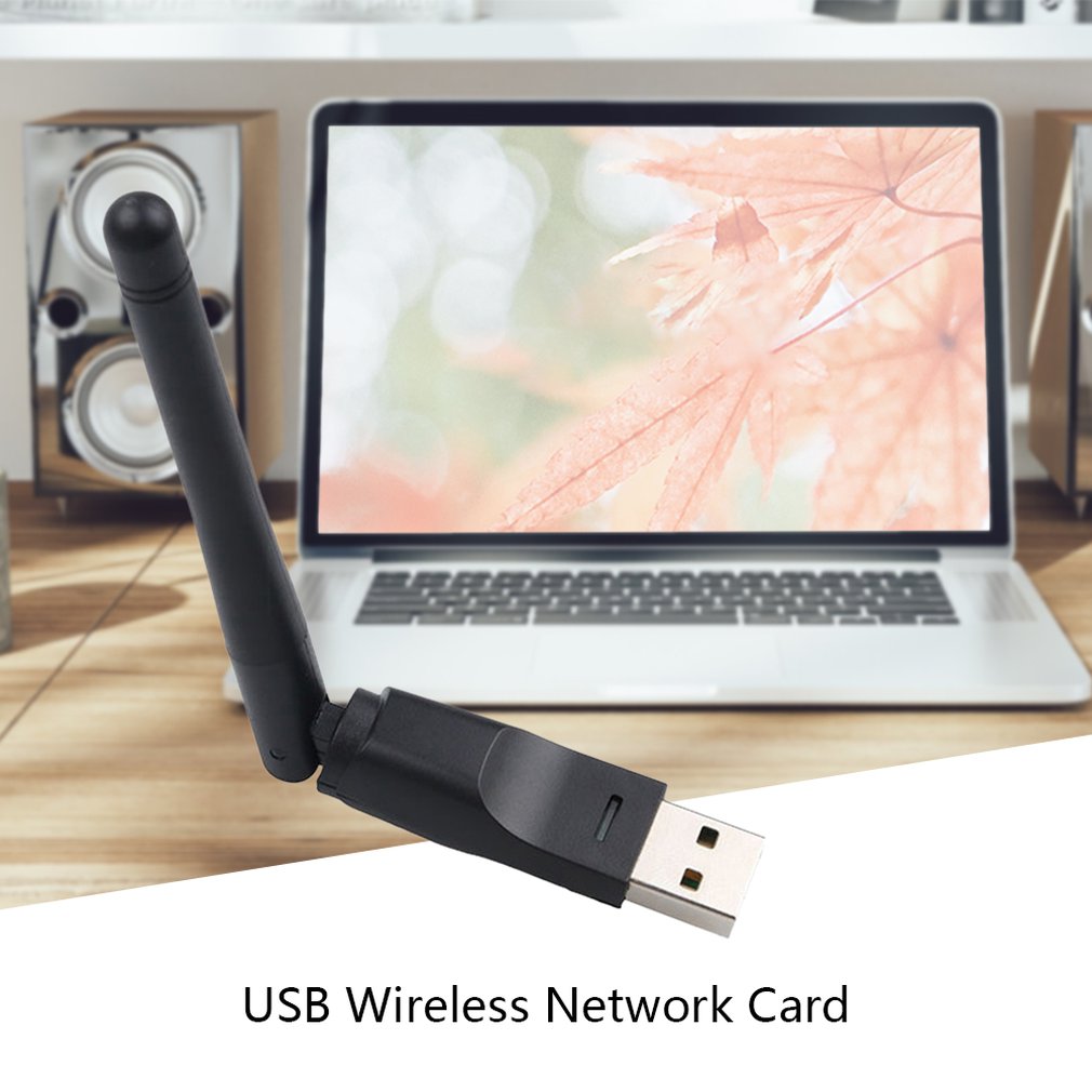 MTK7601 Usb Wifi Antenne Mtk7601 Draadloze Netwerkkaart Usb 2.0 150 Mbps 802.11b/G/N Lan Adapter Met draaibare Antenne