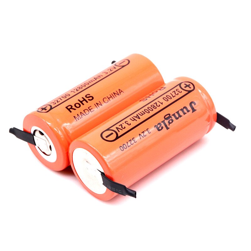 High capacity t 3,2 v 32700 12800 mah lifepo4 battery 12,8 ah 50a continuous discharge maximum high power battery + nickel leaves