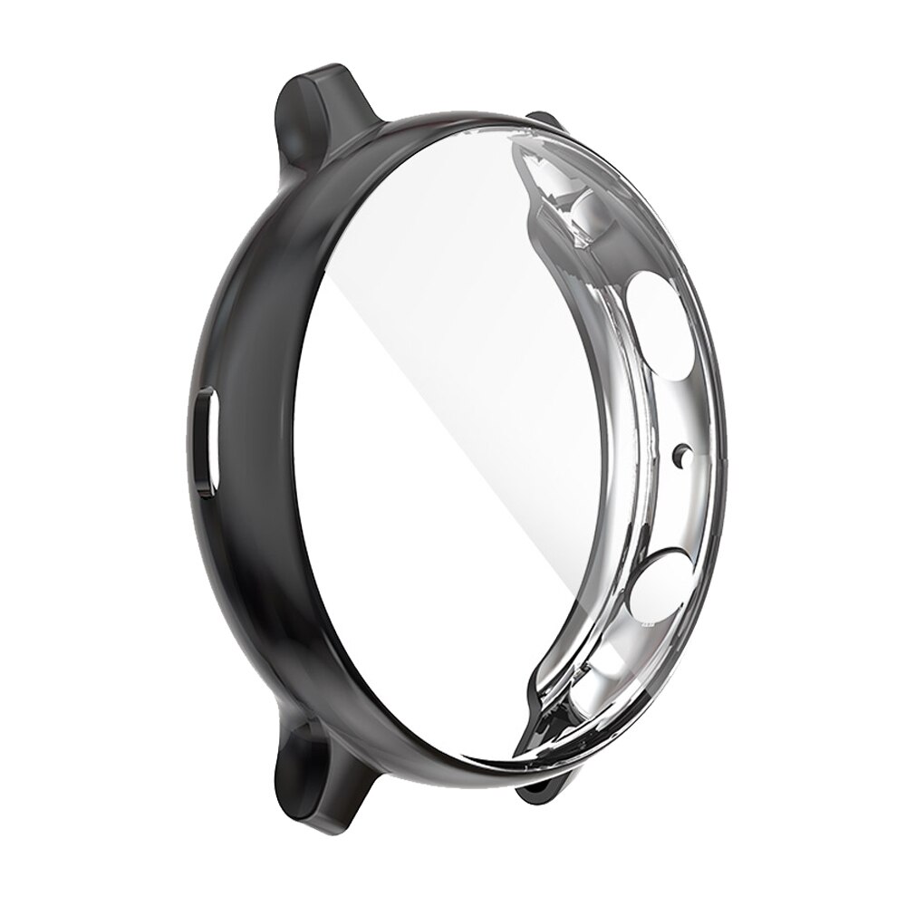 Til samsung galaxy watch active 2 etui 40mm 44mm active 2 cover sm -r820/r830 bumper skærmbeskytter soft tpu shell tilbehør: Sort / For aktive 2 44mm