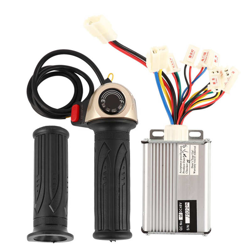48V 1000W Controller E‑Bike Brushless Motor Controller Set Scooter 48V 1000W Controller and Rotate Handles