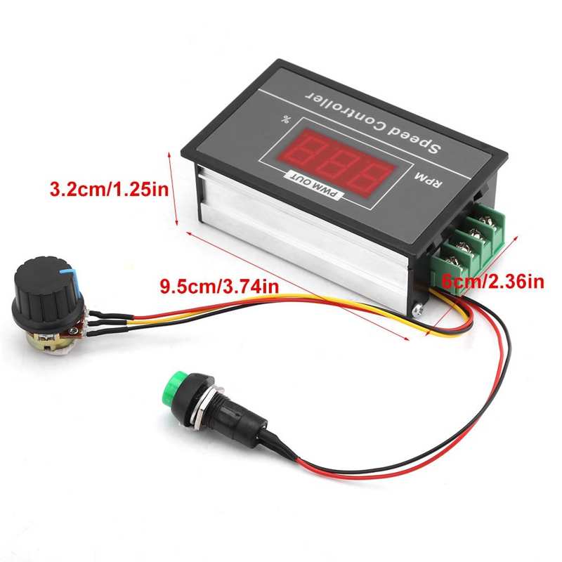 Bürstenlosen Motor Controller DC 6-60V 12V 24V 36V 48V 30A PWM DC Motor speed Controller Start Stop Schalter Motor Regler
