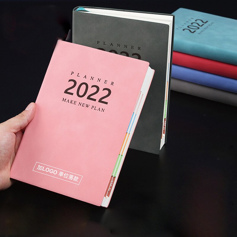 A5 2022 Diary Weekly Notebook Planner English Version Agenda Bullet Notebook Goals Habit Schedules Stationery School Supplies