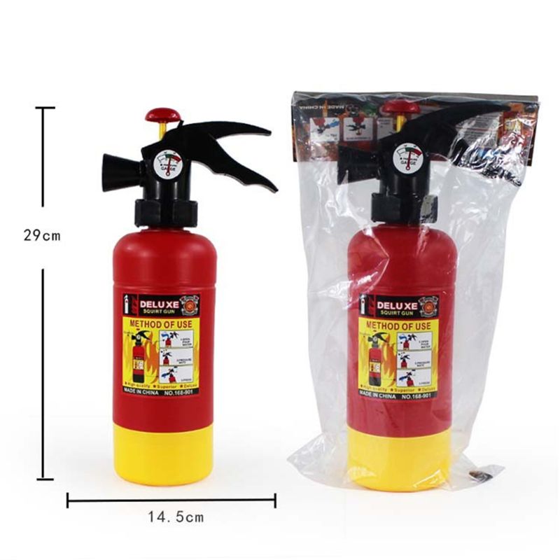 Big Fire Extinguisher Water Gun Toy Fireman Cosplay For Kids Toys Outdoor Summer Beach Toy