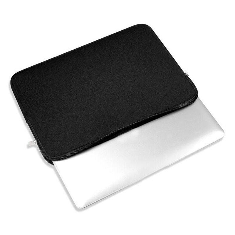 Solid Color Tablet Sleeve 13 inch Foam Pouch Bag Protective Case for Tablets PC Notebook Computer Bag: black