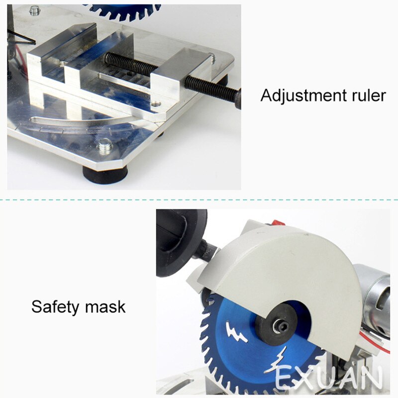 Small aluminum cutting machine 4 inch desktop multi-function micro cutting machine woodworking cutting machine