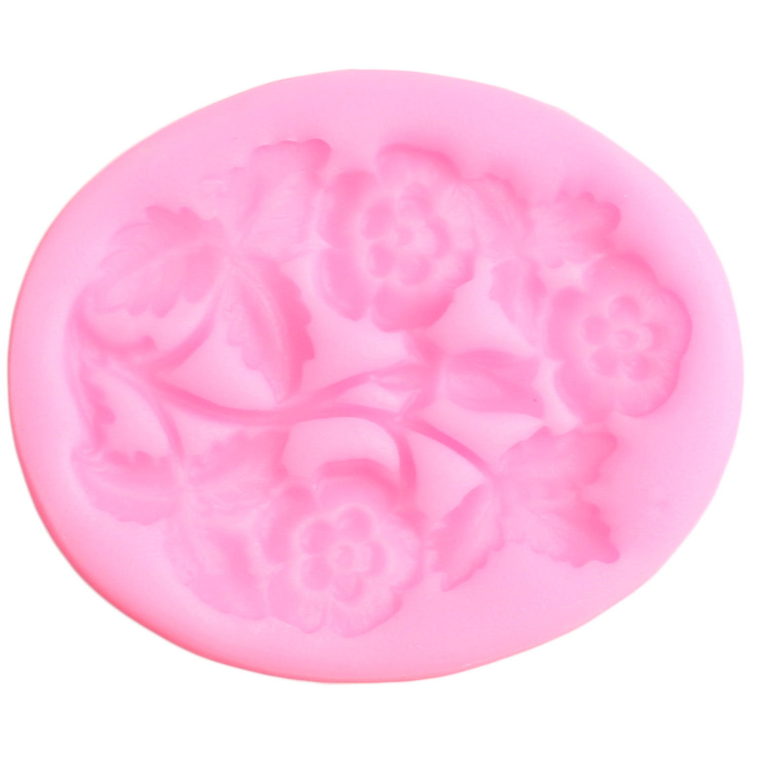 Rose Flower Leaf Silicone Mold Relief Cake Grens Fondant Mallen Bruiloft Taart Decoreren Gereedschappen Chocolade Snoep Polymeer Mal van Klei