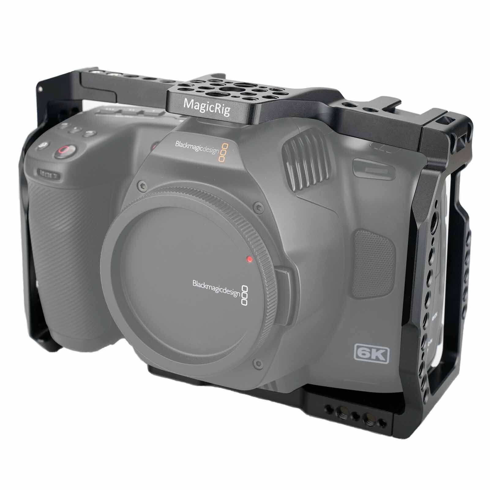 Magicrig Camera Full Kooi Voor Bmpcc 6K Pro Met Arri Lokaliseren Gat &amp; Koude Schoen, voor Blackmagic Pocket Cinema Camera 6K Pro