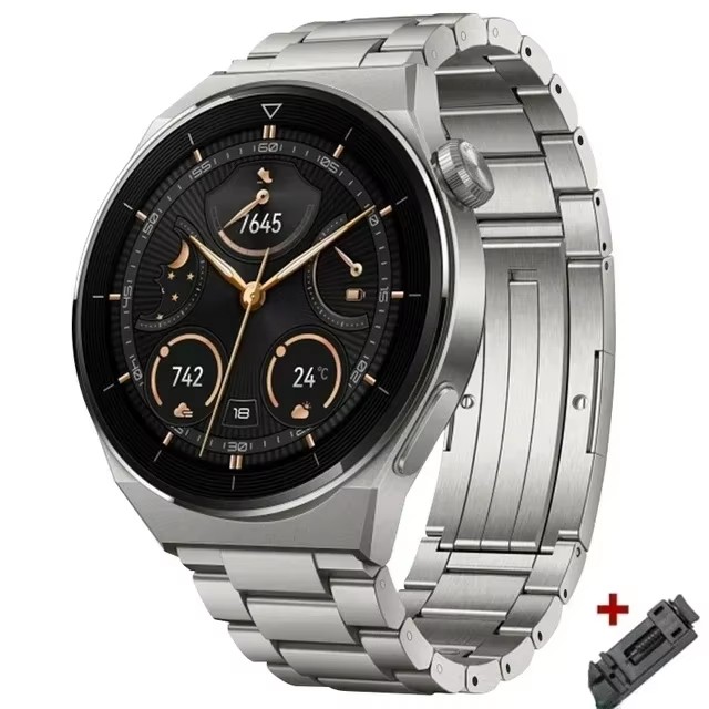 Horlogebandje van titanium voor oneplus watch 2, zakelijke armband, polsbandje met 22mm ultieme schakelarmband voor oppo watch x band: S / Groenblauw