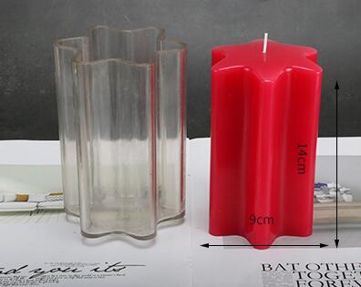 Pentagram hexagon shape candle molds handmade velas multi size candle moulds manual candle form for home ornament lz46: candle mold5