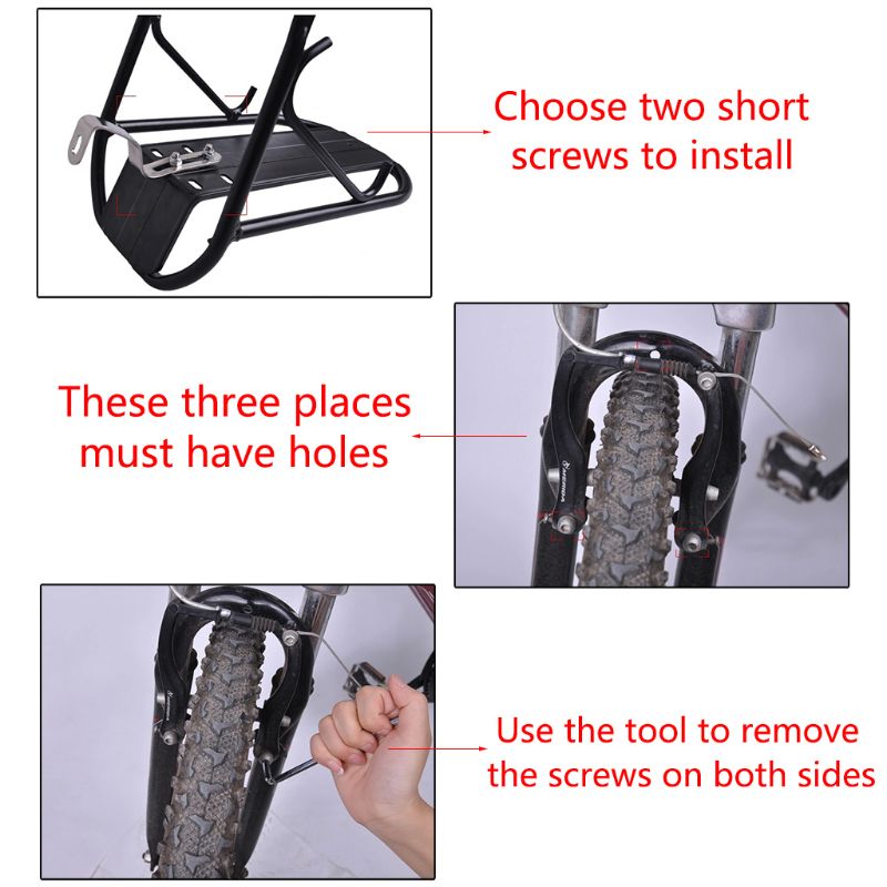 Kona Unit Rear Bike Rack Front Bike Rack Kona Mountain Bike Rear Pannier Carrier Cargo Rack ...