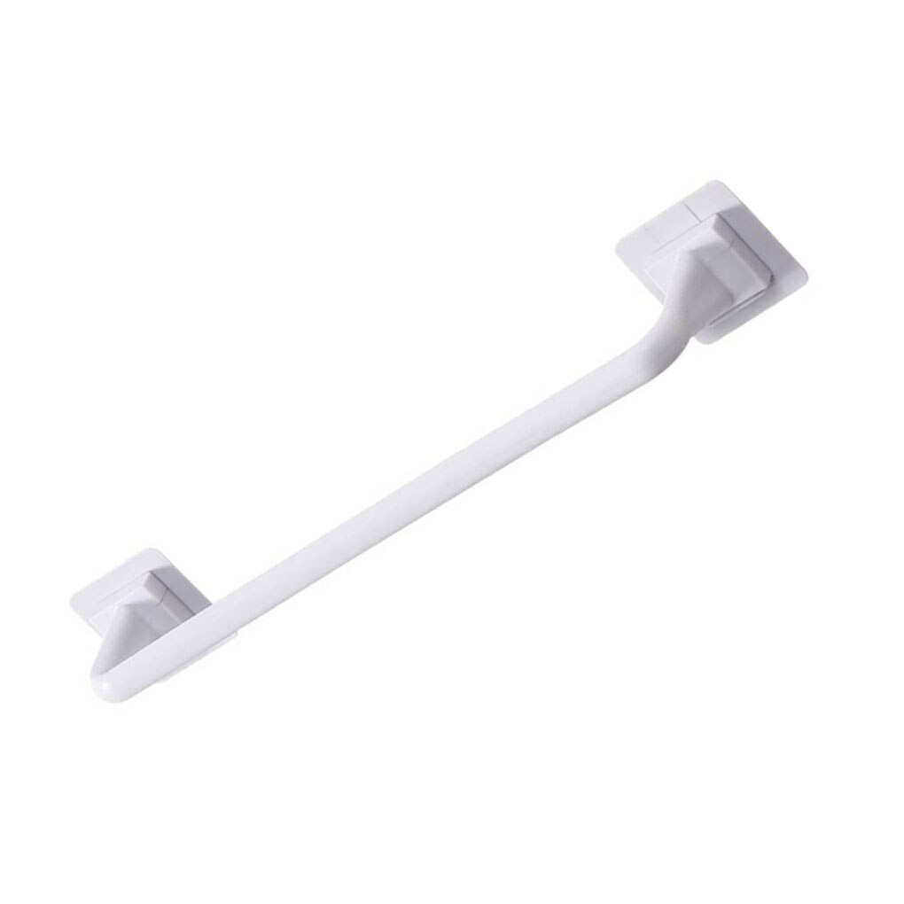 Recableght Self Adhesive Towel Rod Bar Wall Mount Bath Towel Holder Rail Rack Easy To Install Saving Space For Kitchen Bathroom