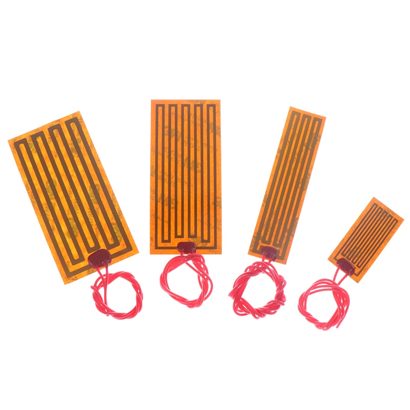 5/12/24V Pi Verwarming Film Plaat Polyimide Elektrische Verwarmde Panel Pad Mat Lijm