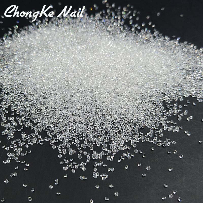 1440 Pcs 1.1 Mm Crystal Clear Glas Nail Art Steentjes Micro Strass Mini Nail Art Micro Pixie Manicure Decoraties