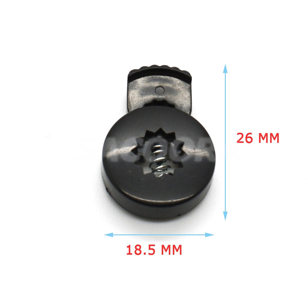 10pcs/pack Cord Lock Toggle Stopper Plastic Toggle Clip Black 26mm*18mm*6mm K-034