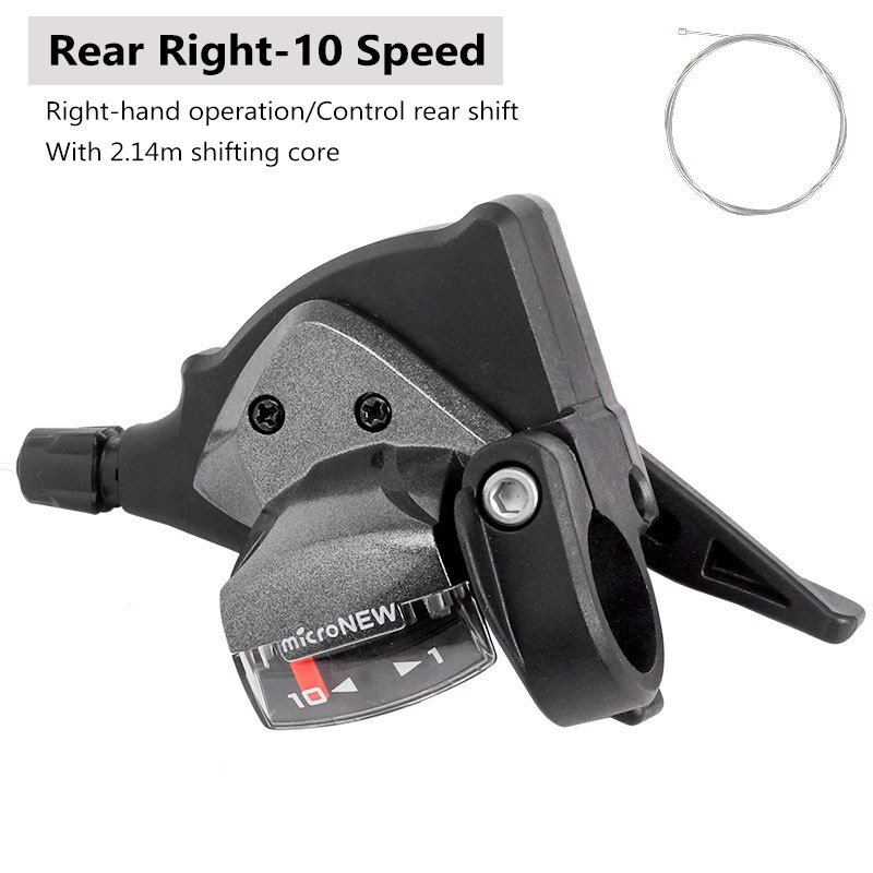 Bicycle Derailleur Front Rear Shift Lever 7/8/9/10/11Speed MTB Mountain Bike Shifter Bicycle Shifting Bicycle Parts microNEW: Rear-Right 10 Speed