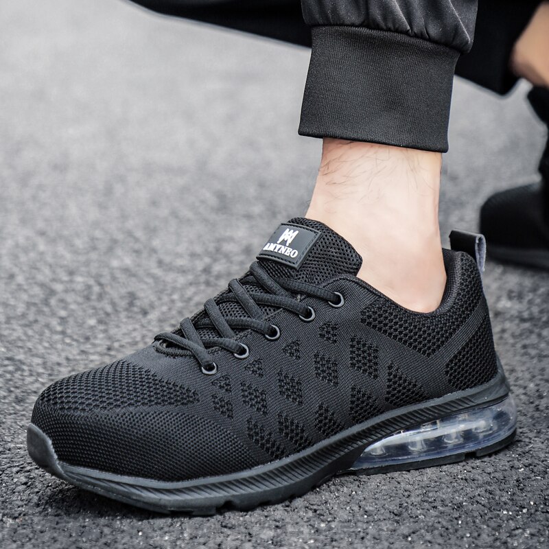 Mode Veiligheidsschoenen Mannen Stalen Neus Naalddichte Laarzen Veiligheid Werkschoenen Ademend Outdoor Sport Schoenen Air kussen Schoen