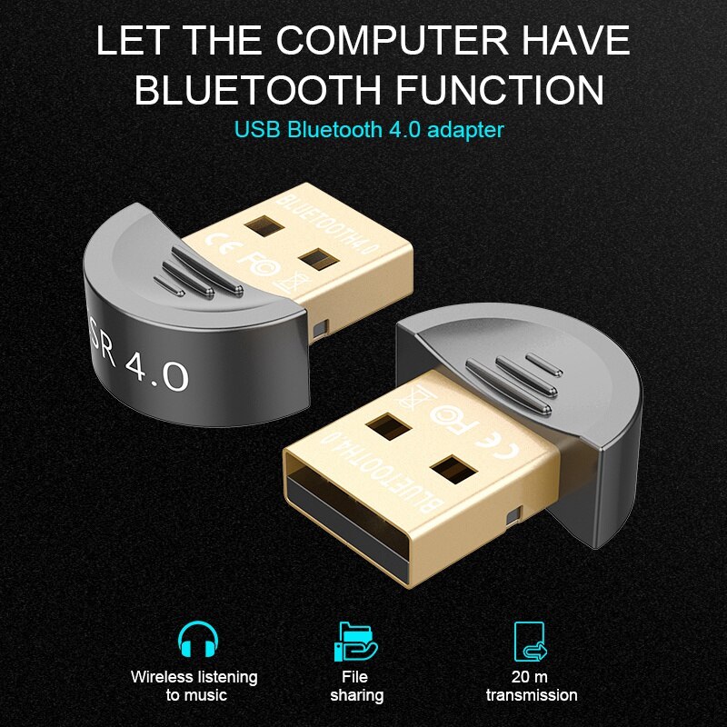 Mini USB Bluetooth Adapter CSR 4,0 Wireless-Dongle-Empfänger für PC LAPTOP WIN XP VISTA 7 8 10
