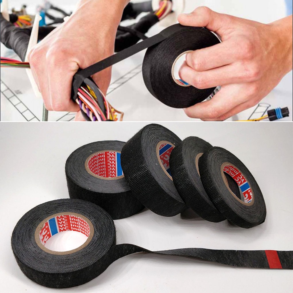 Electrical Tape Car Electronic Appliance Industrial Wire Harness Heat-resistant Insulation Wrap Tape 15mm25m
