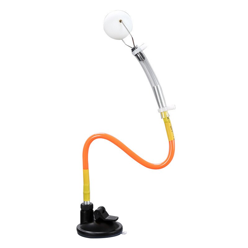 Table Tennis Trainer Machine - Ping Pong Practice Ball Launcher - Automatic Ball Dispenser: Yellow suction cup stand