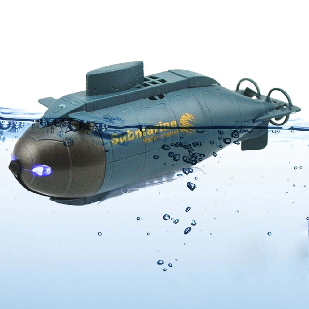 Mini Rc Submarine Speedboot Afstandsbediening Vis Torpedo Kernonderzeeër Simulatie Model Toy Kids