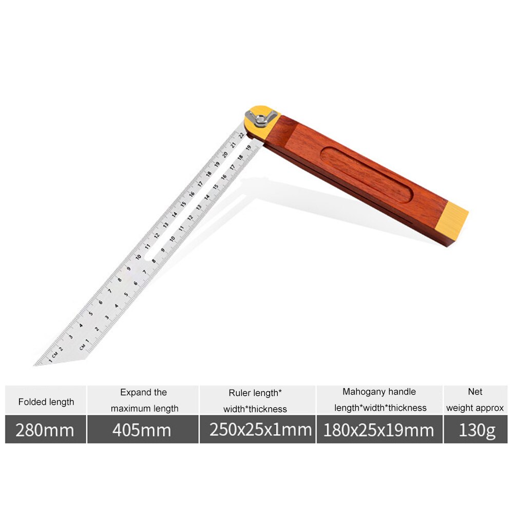 Wooden Marking Angle Rulers Gauges Tri Square Slid... – Grandado