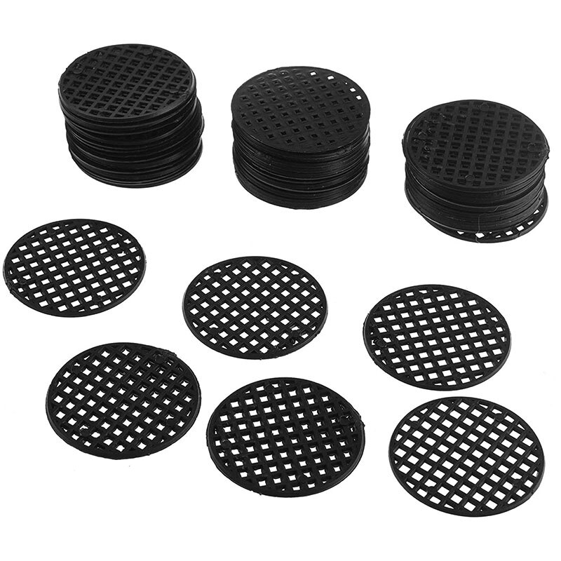 100 siatka na doniczki, okrągła podkładka z siatki bonsai, podkładki antykorozyjne i oddychające, siatka drenażowa