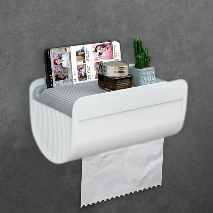Bathroom Toilet Tissue Towel Box Storage Shelf Waterproof Toilet Paper Holders Tissue Case Kitchen Roller Paper Canister Boxes