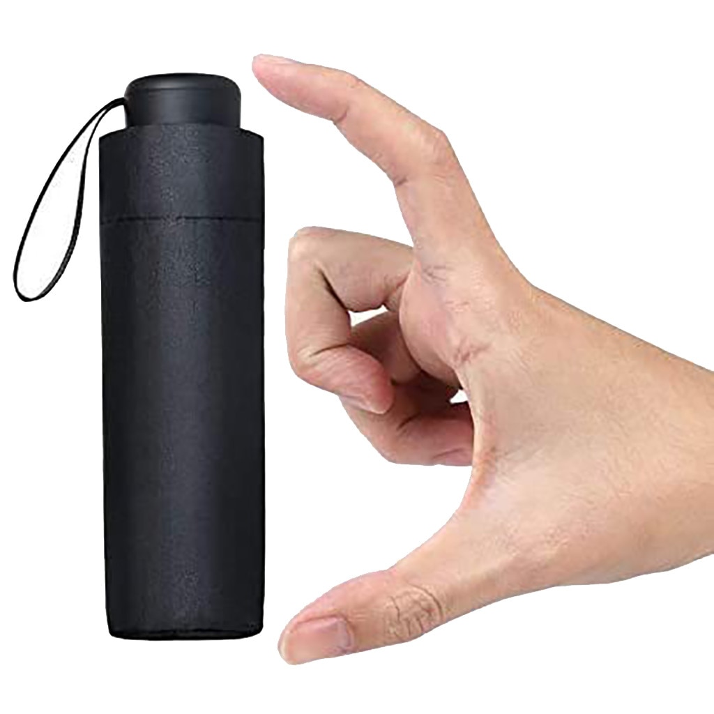 Draagbare Mini Paraplu Duurzame Legering Fiber Opvouwbare Unisex Reizen Waterdicht Winddicht Zon Bescherming Uv Paraplu Voor Mannen Vrouwen