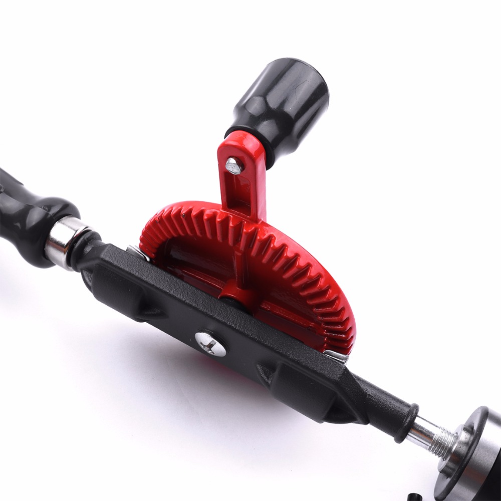 Brand Double Gear Hand Drill 1.5-10mm (3/8 inch) Clamping Range DIY Woodworking Hand Drill Rotary Hole Tools
