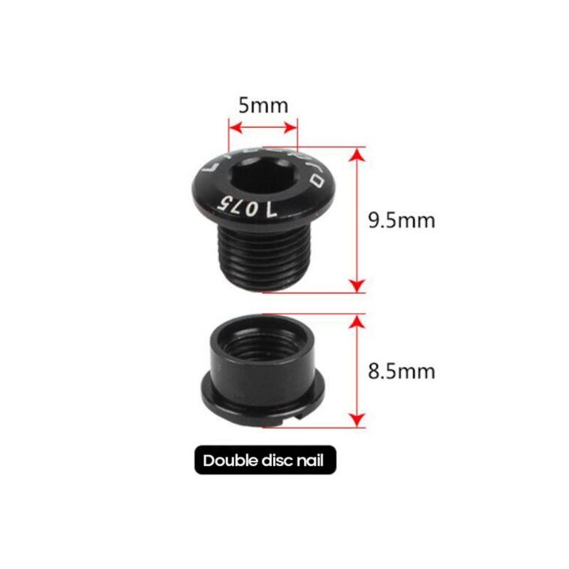 5Pc Aluminium 7075 Cnc Fiets Kettingblad Bouten Enkele/Dubbele Snelheid Crank Bolt Betterjewelry Fiets Crank Kettingwiel