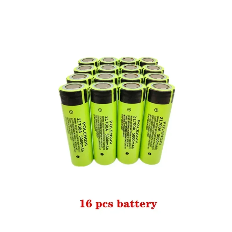 100%  genopladelige lithium-ion-batterier med ægte kapacitet 3.7v 21700 mah 5000 flad top, der bruges til lommelygte og bilbatterikomponenter: Lyserød