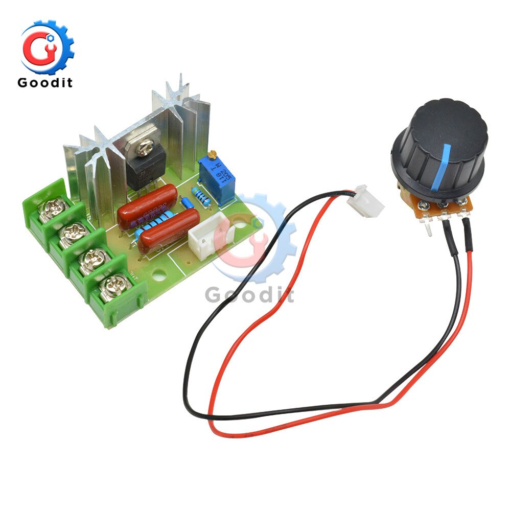 Ac 50v-220v 2000w scr spenningsregulatorer dimmer, motorhastighetsregulator regulator termostat, elektronisk juster stabilisatormodul