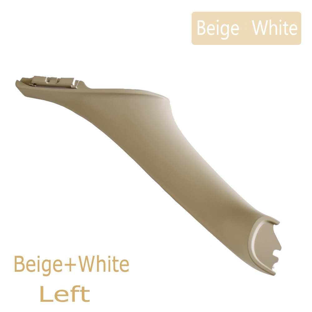 Voor Bmw 5 Serie F10 F11 Grijs Beige Zwart Auto Links Rechts Binnen Interieur Handvat Binnendeur Panel Pull Trim cover: Beige White-Left