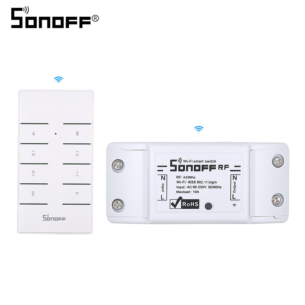 ITEAD SONOFF RF/RFR3 R3 Bridge 433 WIFI Wireless Smart Switch Remote Controller 433mhz Support DIY Google Home Automation Alexa: RF with Rm433